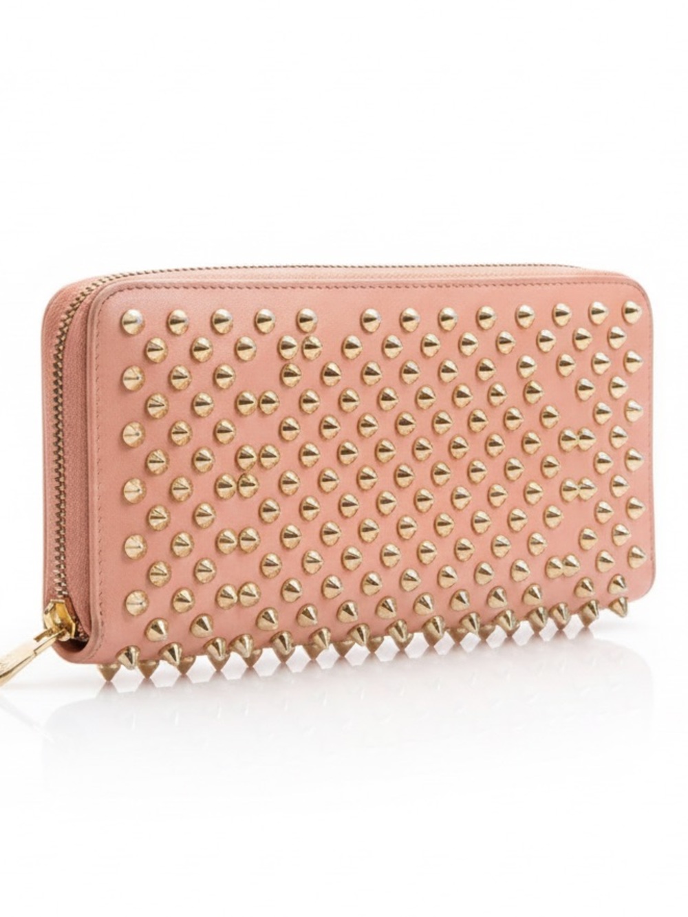 Christian Louboutin Studded Pink Wallet